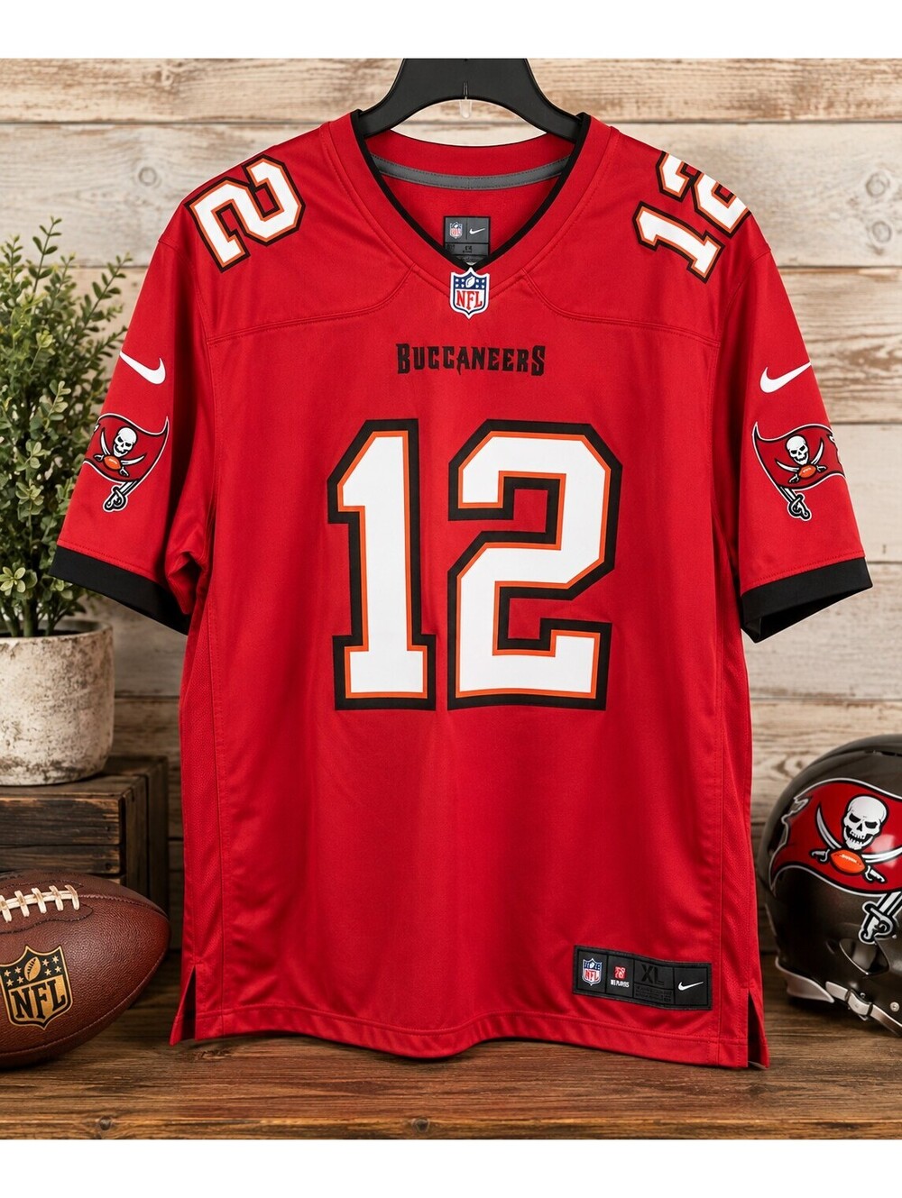 Nike Tom Brady #12 Tampa Bay Buccaneers NFL On Field Jersey Men’s XL Red